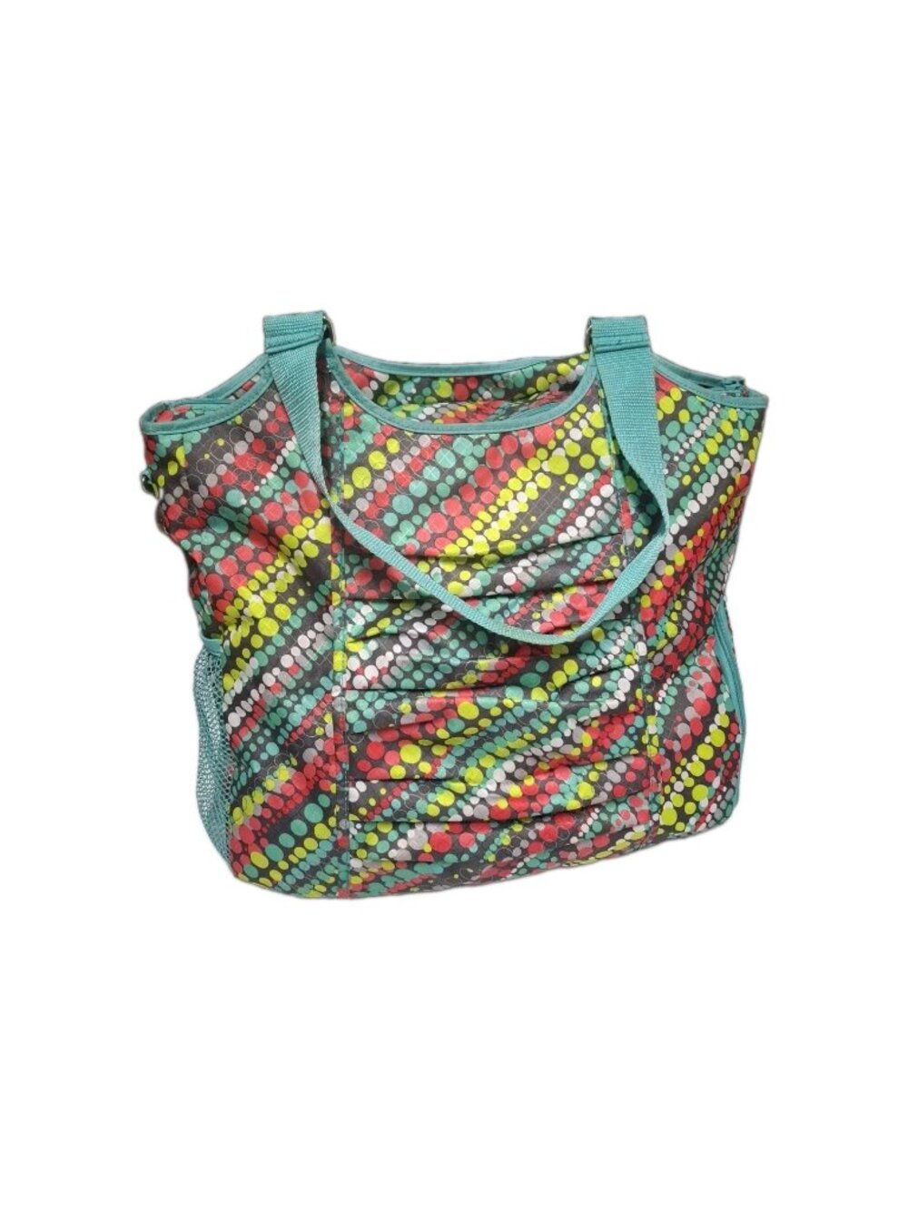 THIRTY-ONE All Pro Graffiti Dot Tote Gym Bag Pool Beach Travel- Pockets